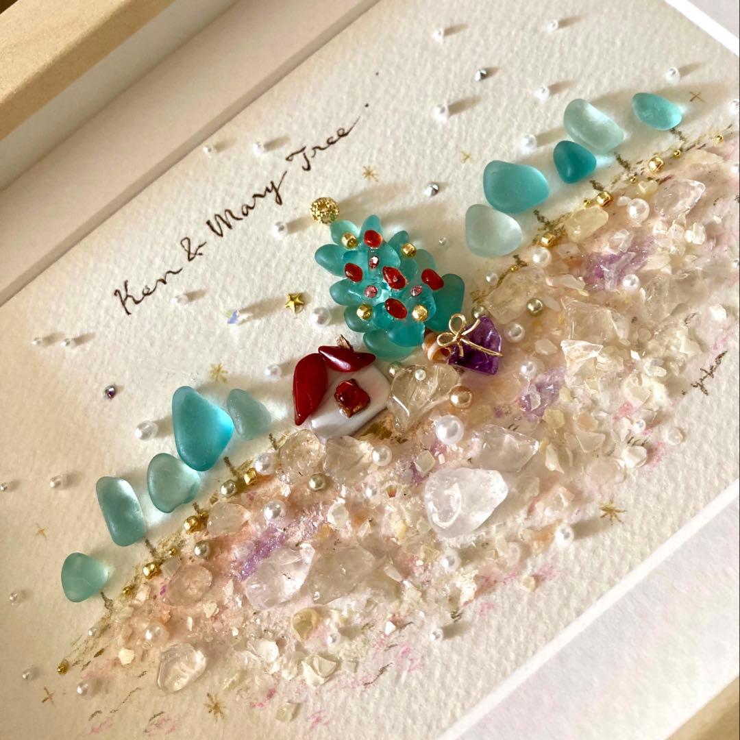 べーちゃん様　オーダー受付　シーグラス／天然石／フレームアート