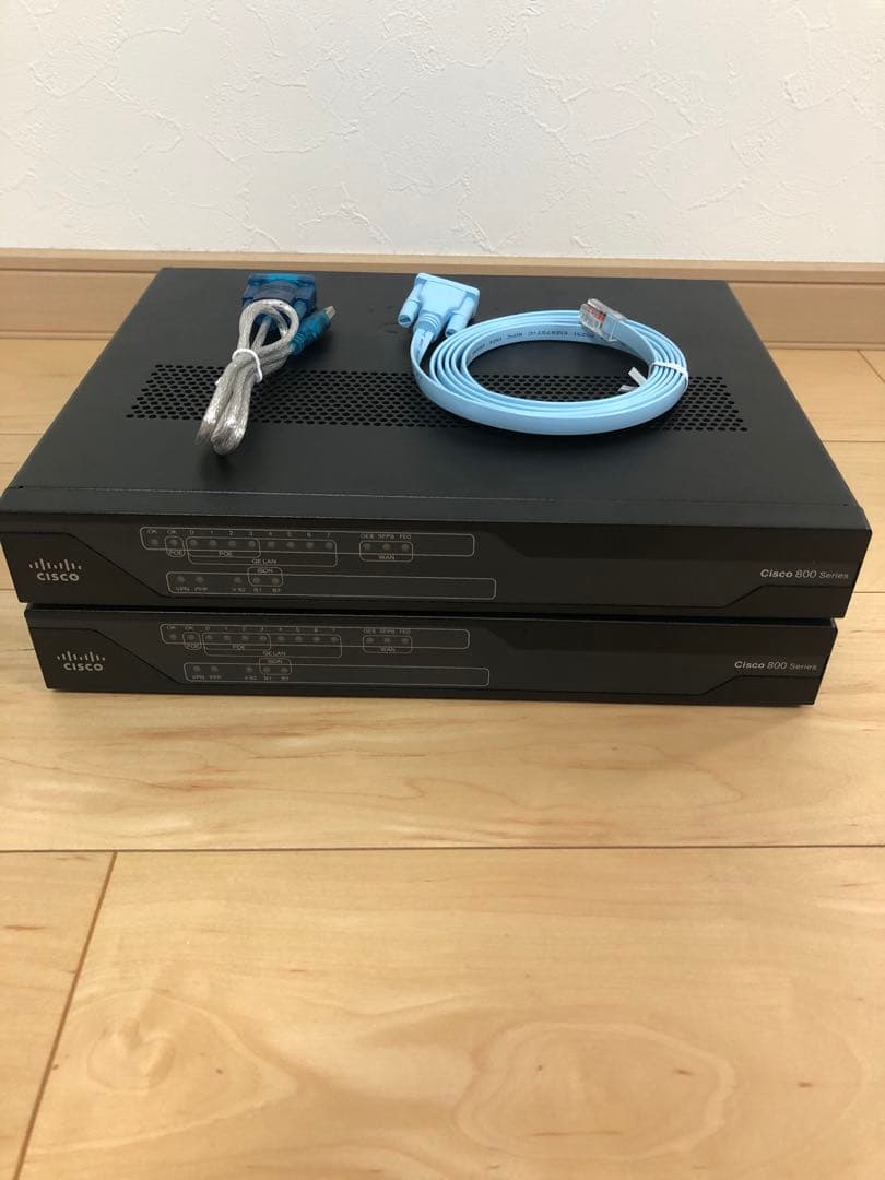 【CCNA、CCNP】2台Cisco891FJ 最新 IOS15.9