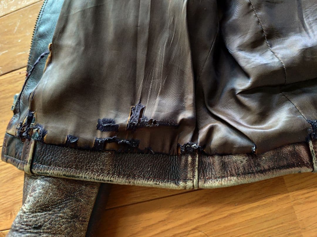 LVC Levi's リーバイス シボ革 レザージャケット 茶 M