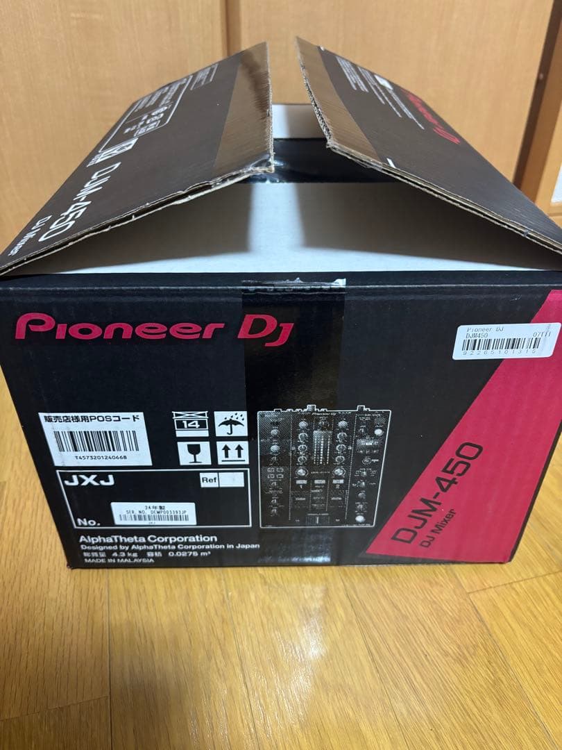 美品　Pioneer DJM-450 24年製　PCスタンド　RCAピン　セット