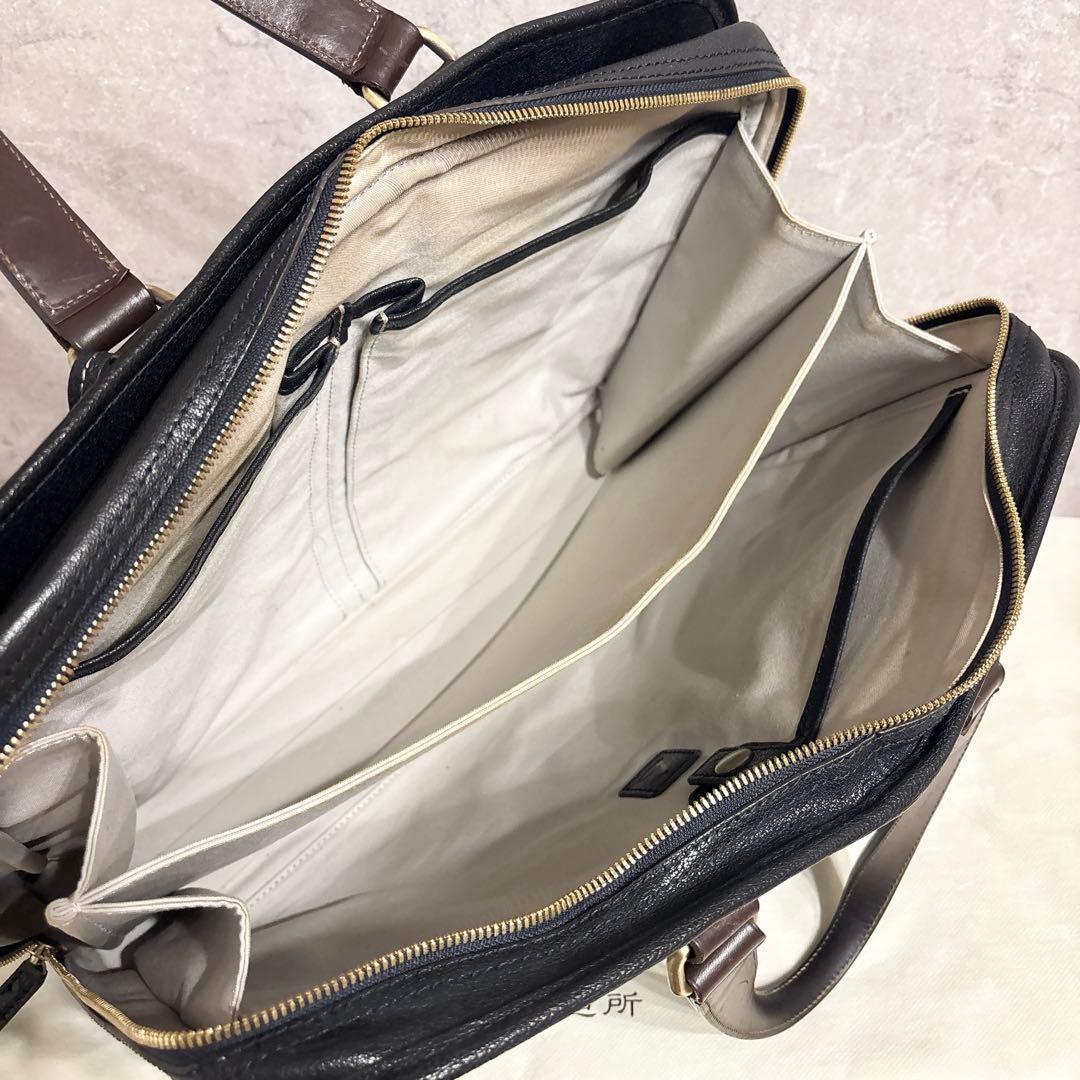 付属品完備 土屋鞄 アルマスバッファロー アーバンネイビー ビジネスバッグ