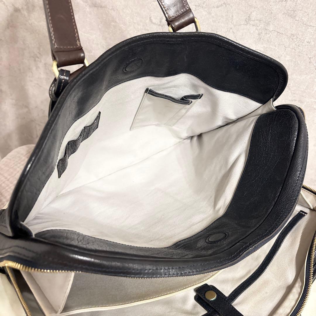 付属品完備 土屋鞄 アルマスバッファロー アーバンネイビー ビジネスバッグ