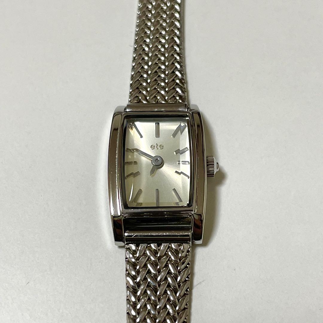 ete レクタングルフェイス メッシュベルト ウォッチ