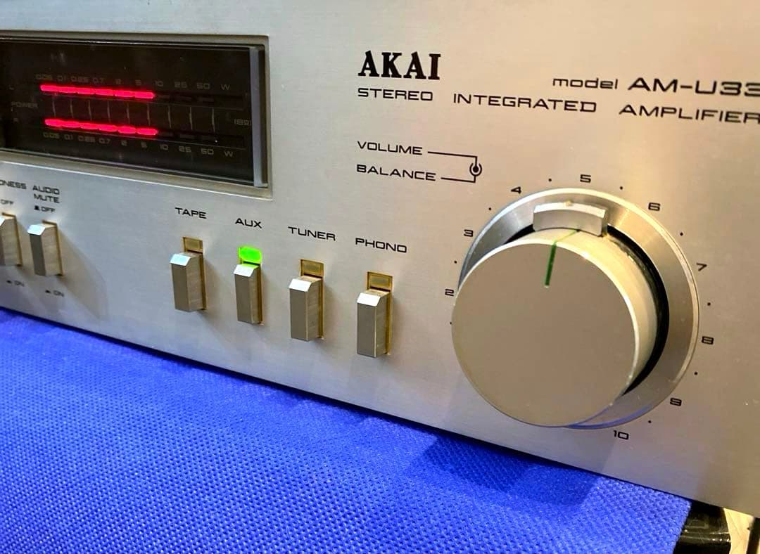 AKAI プリメインアンプ AM-U33 アカイ 動作良好