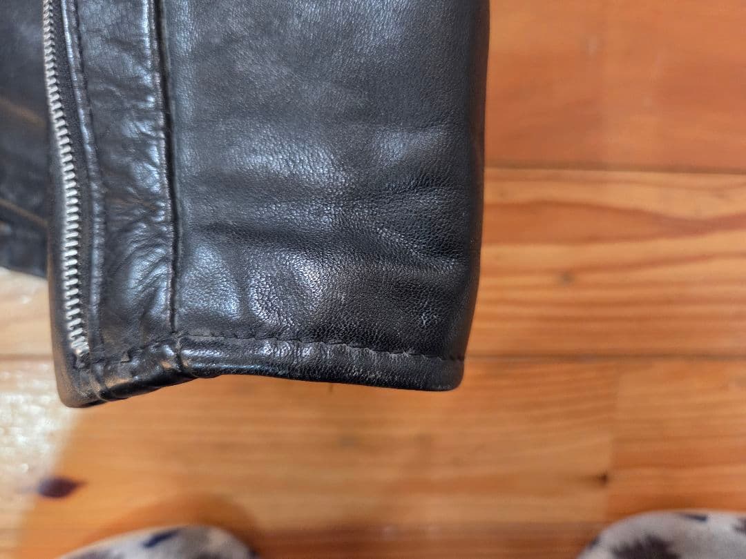 Schott 【人気ブランド】 　シングルレザー ジャケット 　ブラック