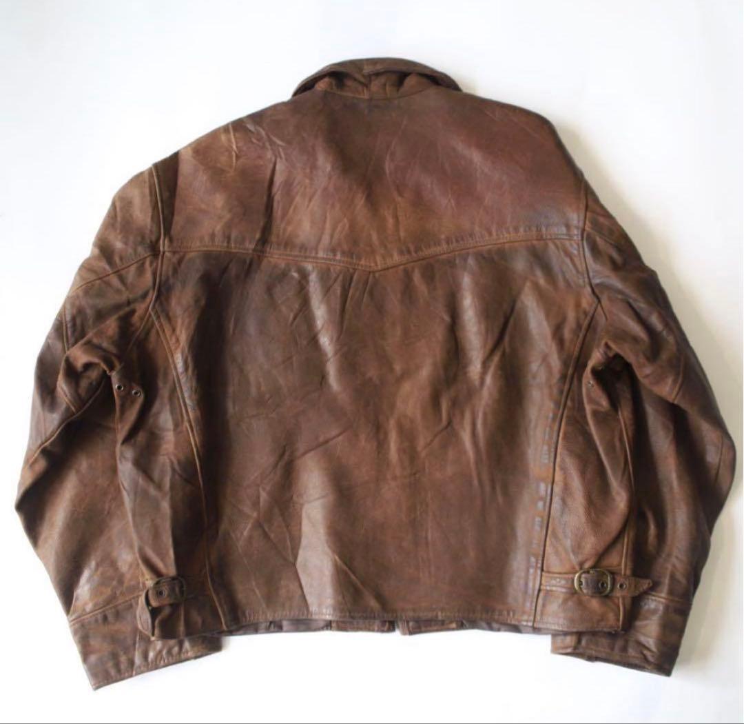 90s USA製 Schott ドリズラー レザージャケット ブルゾン アメリカ