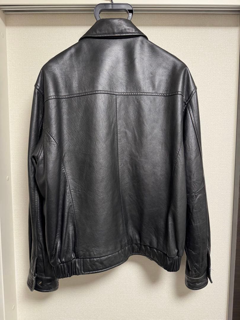 HATHAWAY ブラックレザー ジャケット Mサイズ