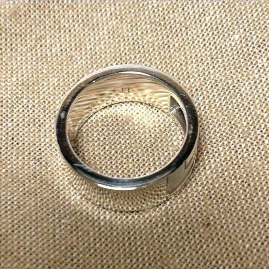 GUCCIグッチ ブランデッドGリング 12号 シルバー925