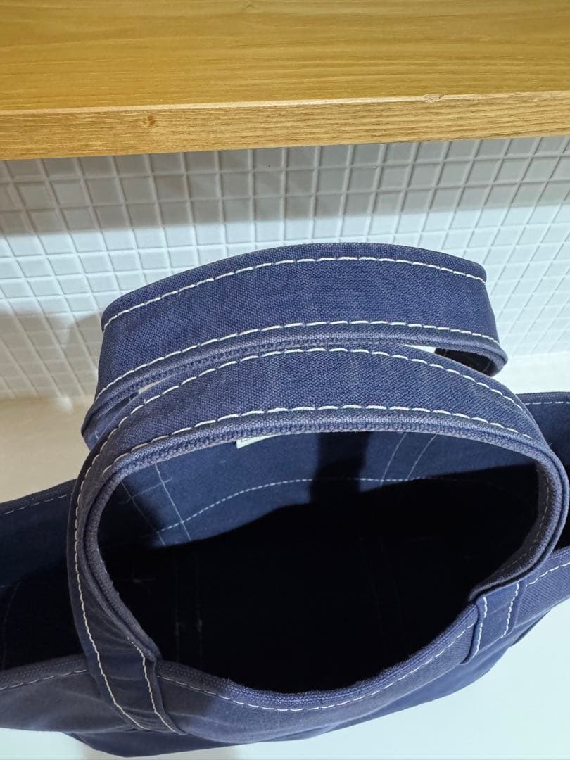 【美品】エルエルビーン×ビームス トートバッグ ボートアンドトート ネイビー M