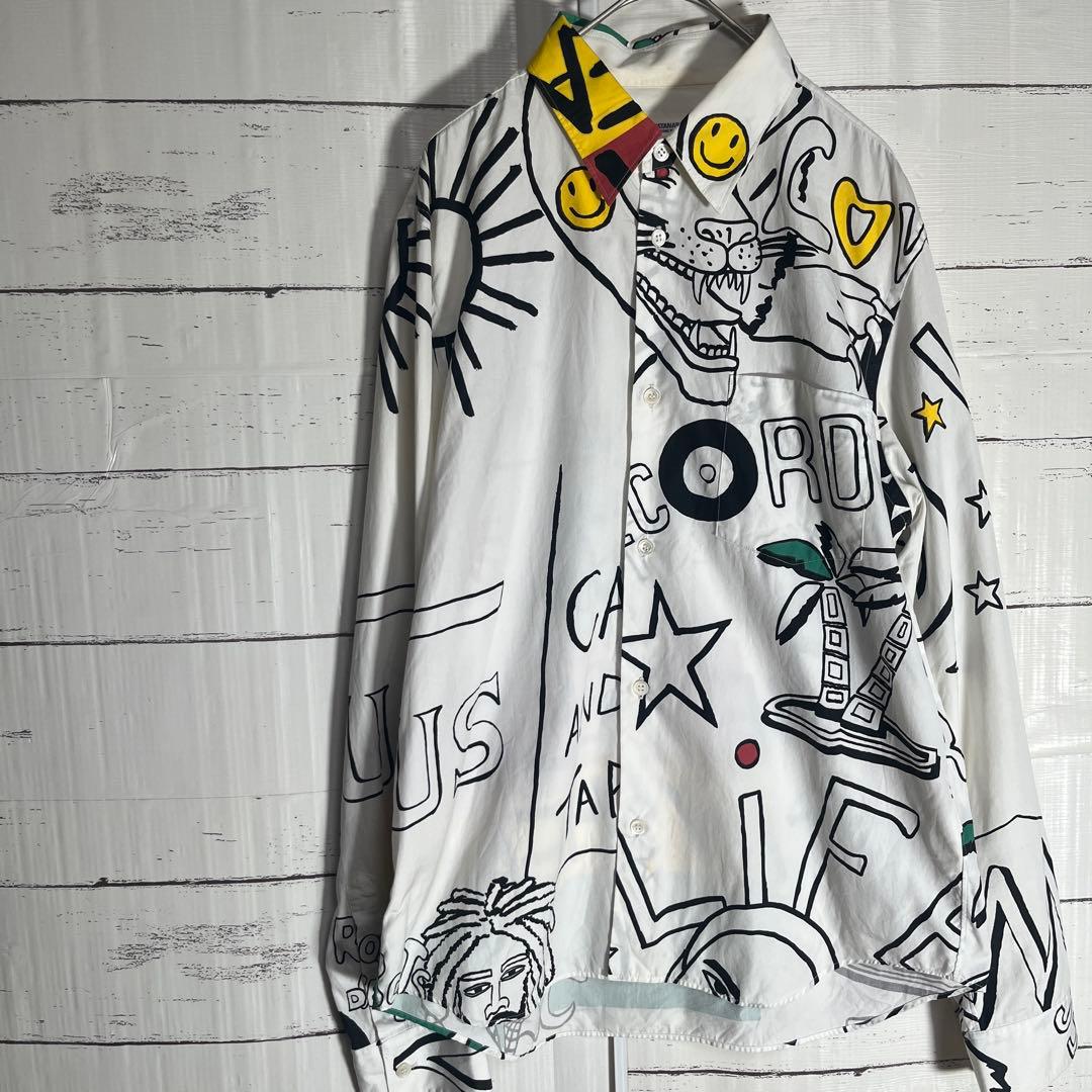 JUNYA WATANABE アートデザイン 長袖シャツ　M