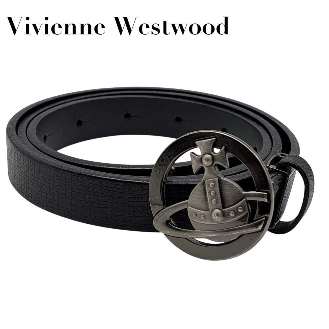【美品】ヴィヴィアンウエストウッド レザーベルト オーヴ バックル