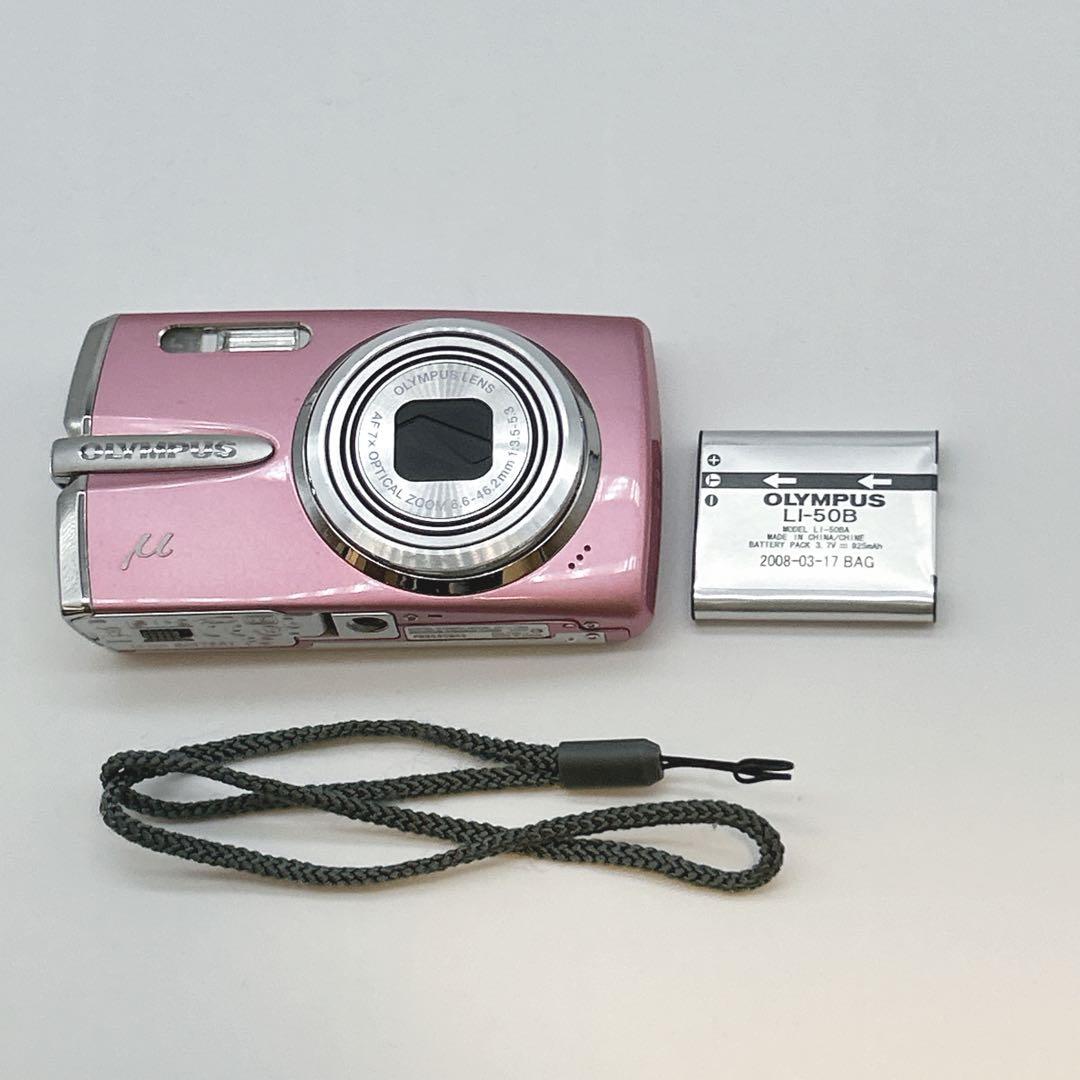 オリンパス μ1020デジカメ 動作確認済 ピンク