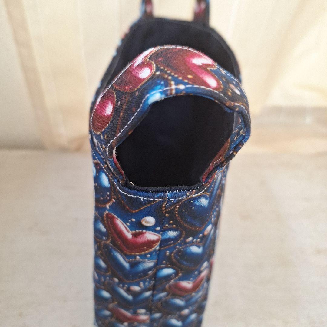 激レアパグパネル生地　ハンドメイド　布バスケット　ミニバック　まちなしバッグ