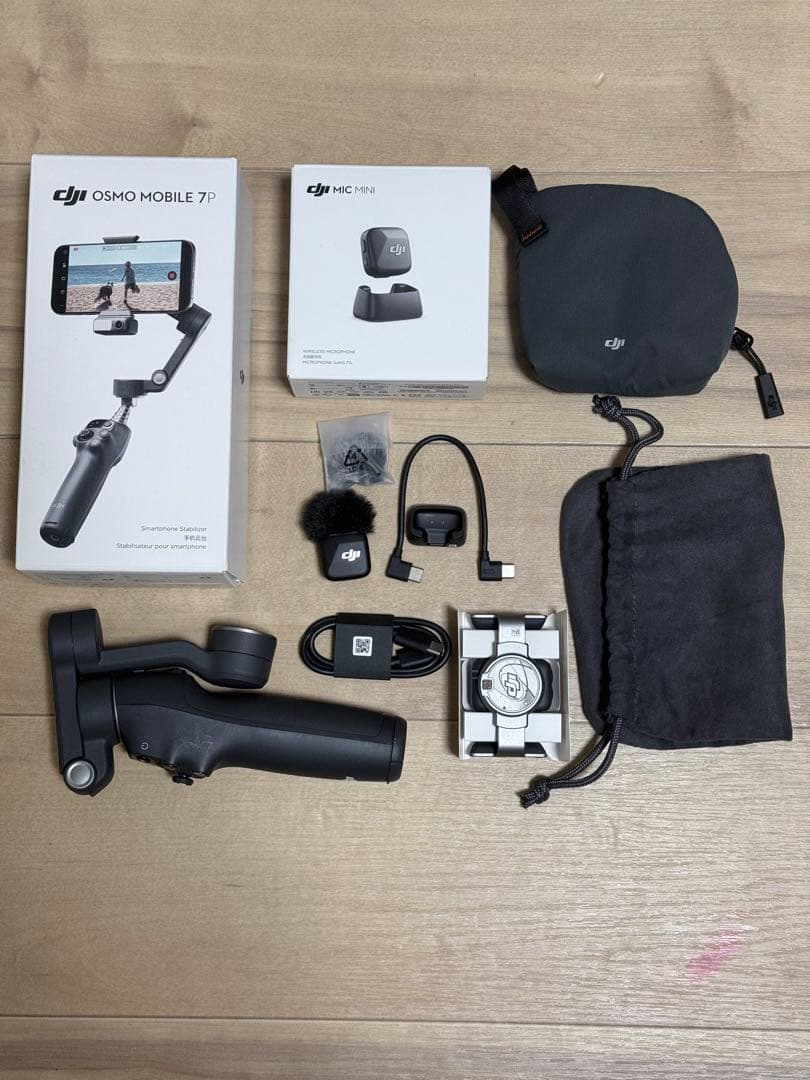 DJI OsmoMobile7Pスマートフォンジンバル+DJI MIC mini