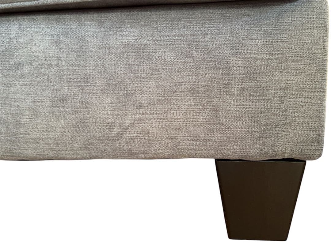 アシュレイ Ashley ブルーグレー　ソファ ３人がけクッション付き