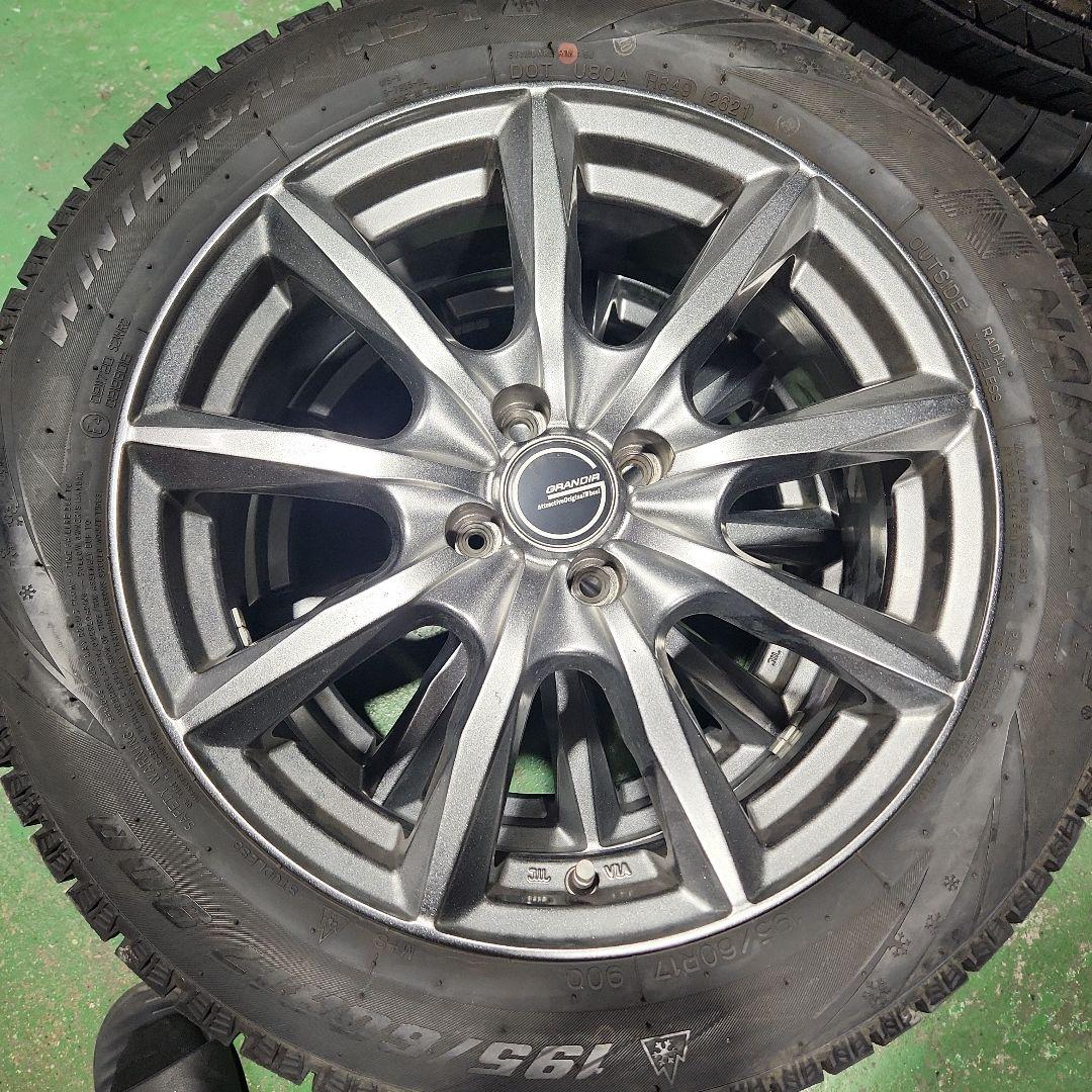 195/60R17　スタッドレス　外アルミホイール付き　4本セット