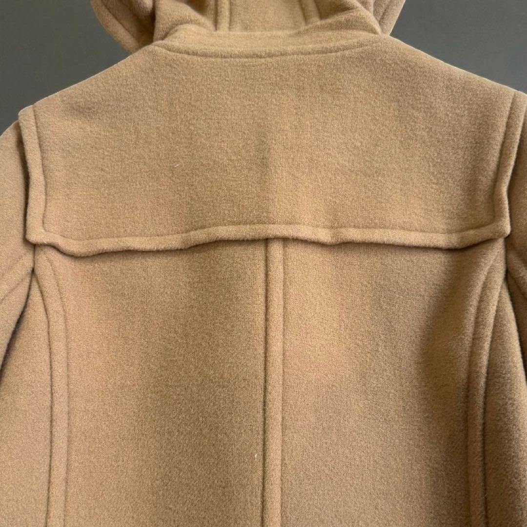 【バーバリーブルーレーベル】ダッフルコート　ロング　ファー　ノバチェック　茶