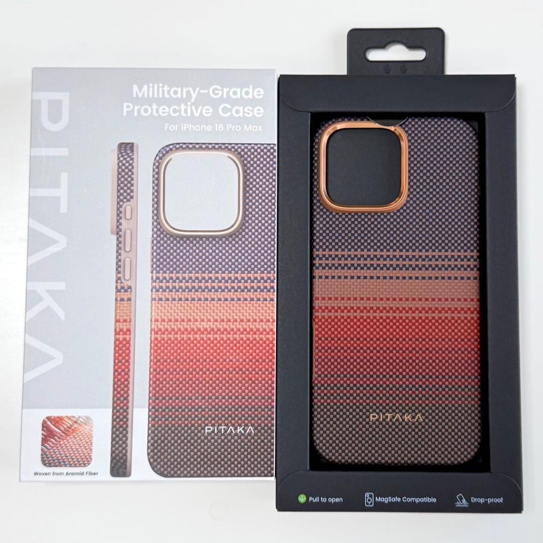 PITAKA iPhone 16 Pro Max 用 軍用グレード保護ケース