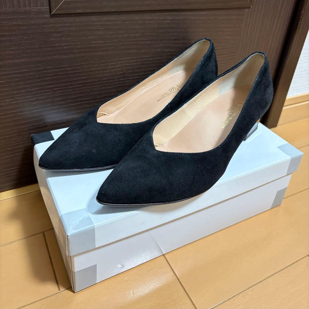 【西咲】 新品未使用　EIZO Vue パンプス　23cm 黒