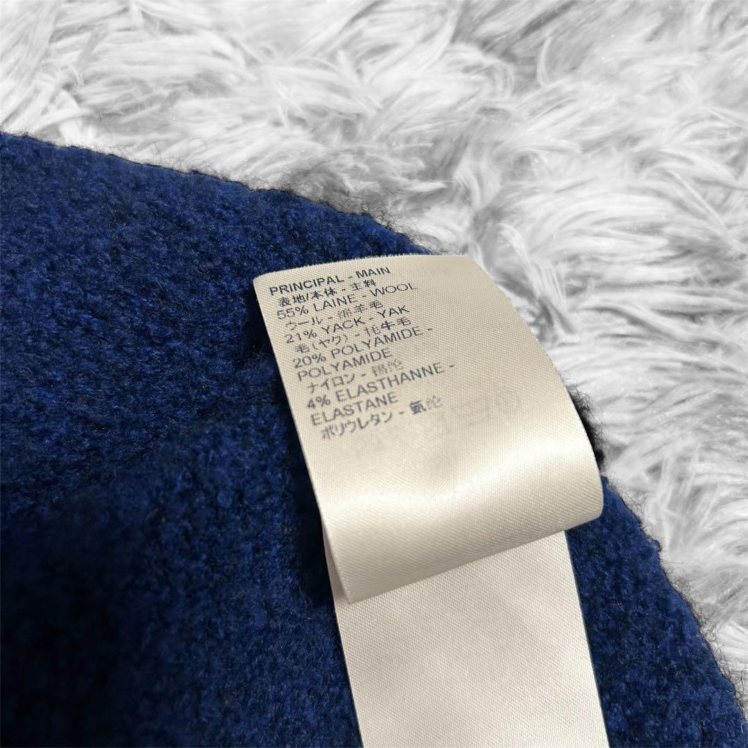 【美品】ルイヴィトン LVインタルシアクルーネックニット セーター ブルー