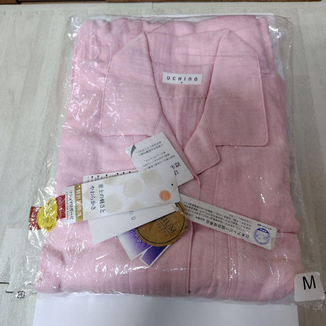 新品タグ付き✾UCHINO マシュマロガーゼ パジャマ　ピンク Mサイズ