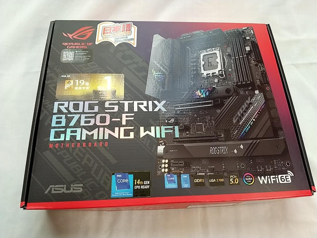 マザーボード ASUS ROG STRIX B760-F GAMING WIFI DDR5