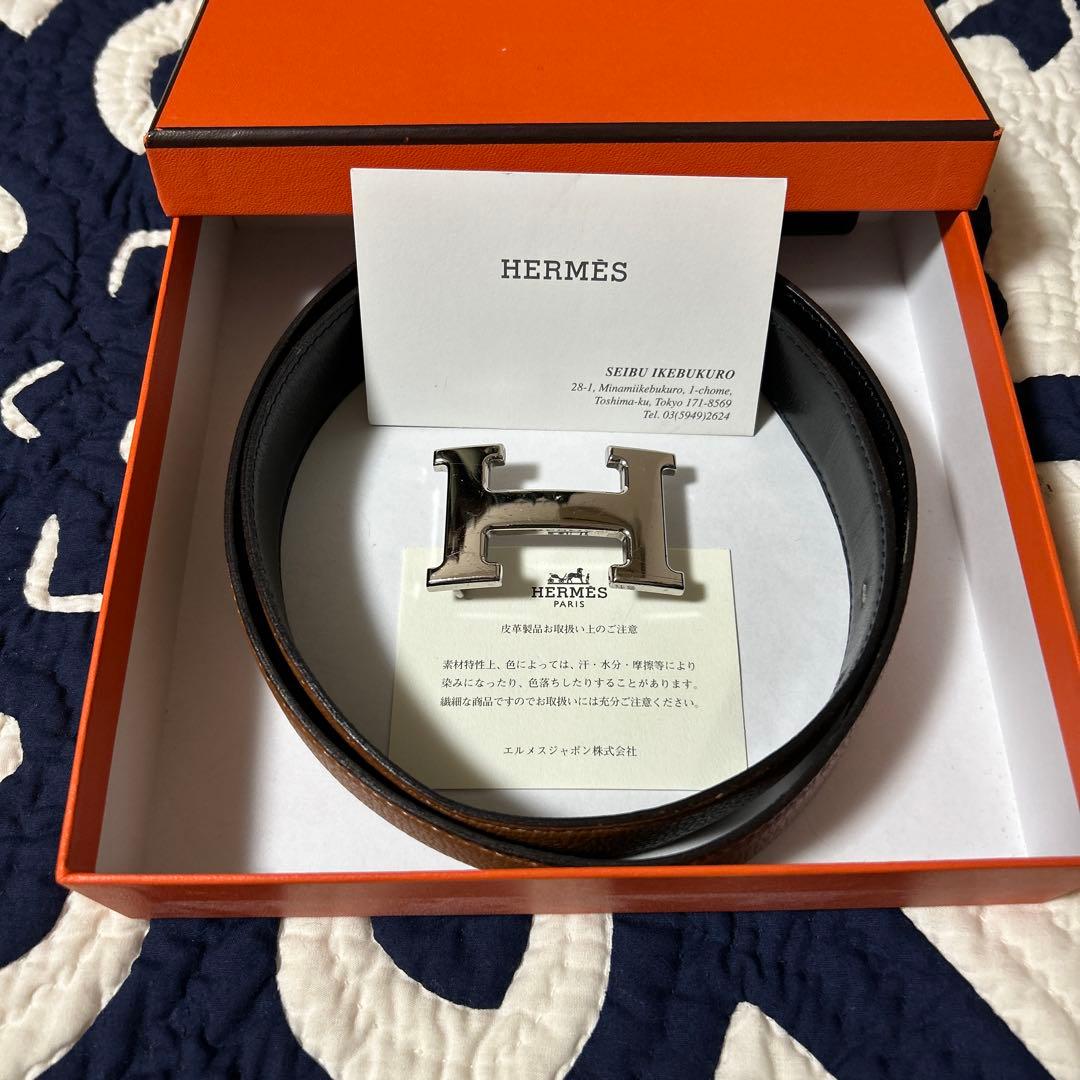 HERMES ／コンスタンス　リバーシブルレザー ベルト