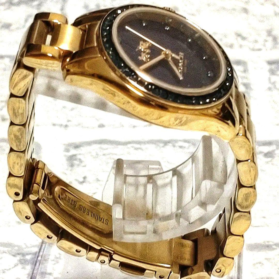 極美品　稼働　コーチ　箱付き　ゴールド　石付き　腕時計　馬車　説明書付き