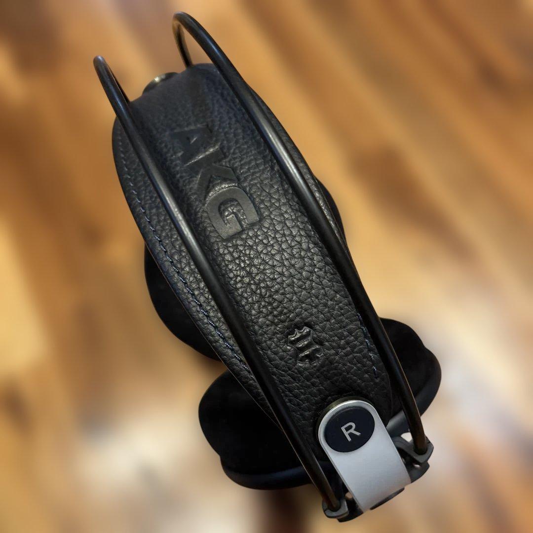AKG K702 開放型ヘッドホン + 別売カールコード