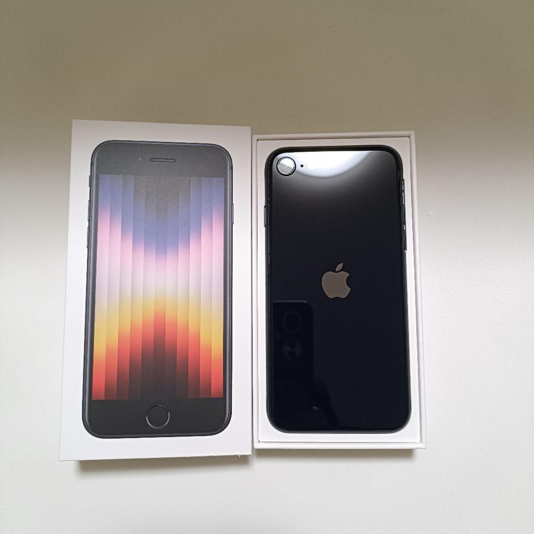 iPhone SE 第3世代 64GB ミッドナイト　バッテリー残90%