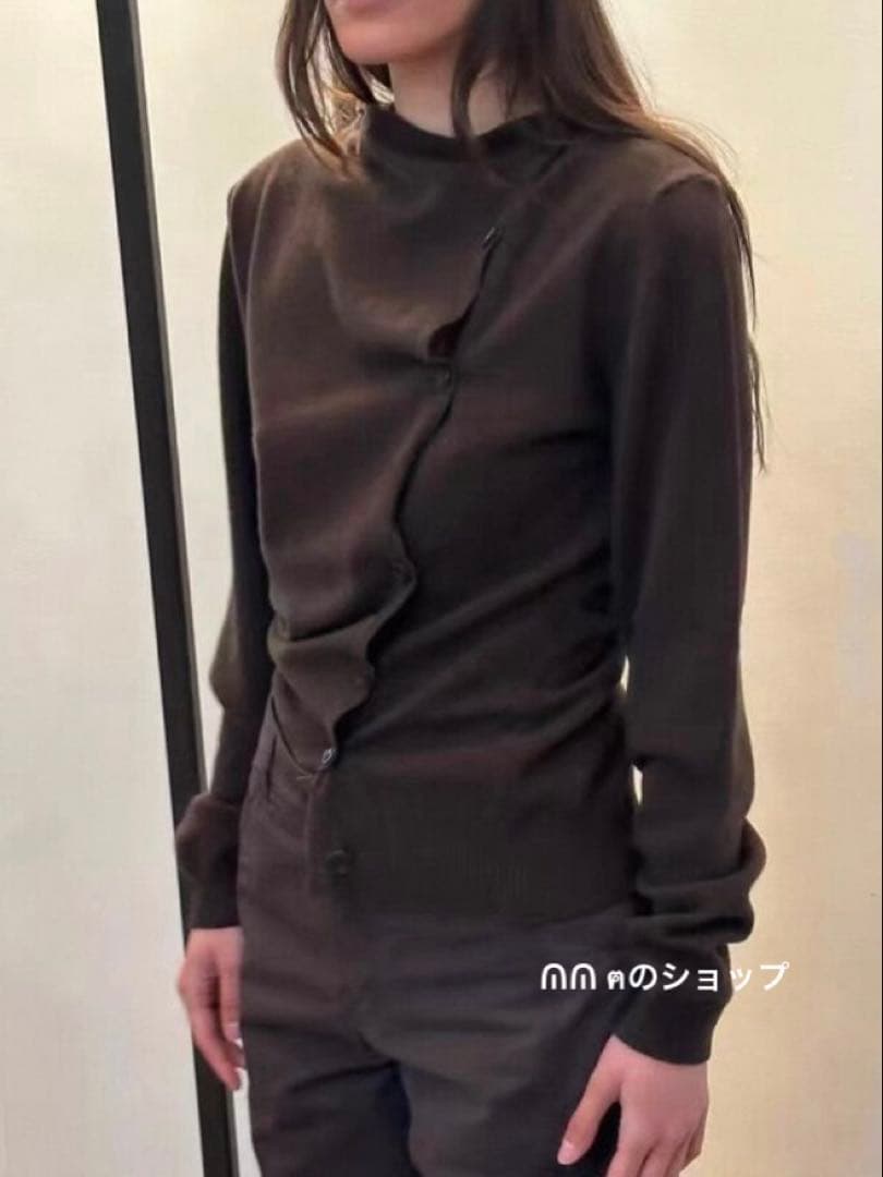 paloma wool クロップドカーディガン ニット ブラウン S