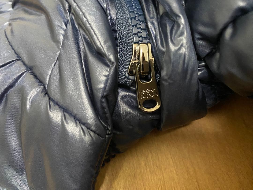 TATRAS BABILA フード付きネイビー ロングダウンジャケット 本物保証