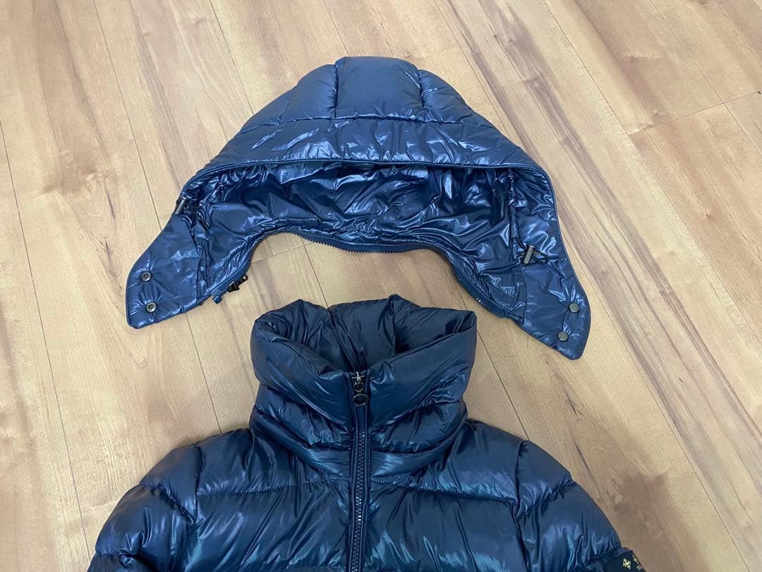 TATRAS BABILA フード付きネイビー ロングダウンジャケット 本物保証