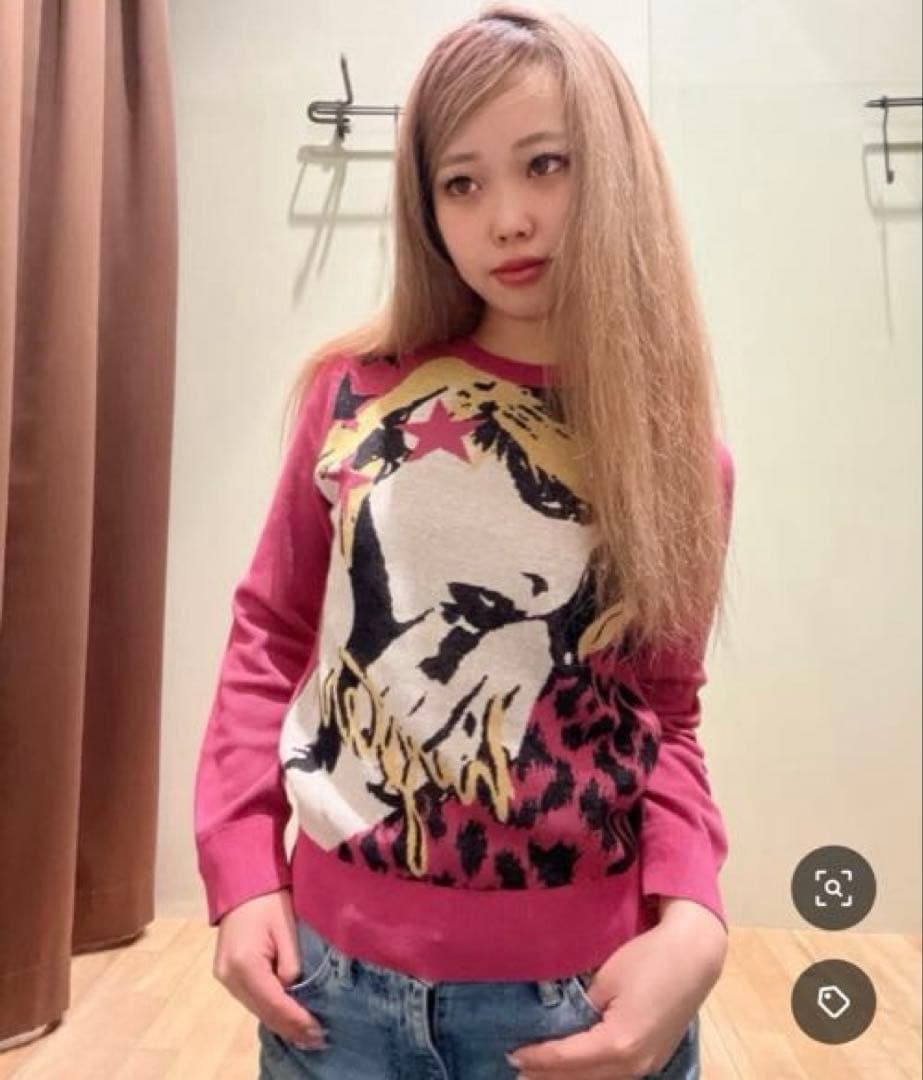 ヒステリックグラマーNEW WAVEジャカードショート丈 プルオーバー