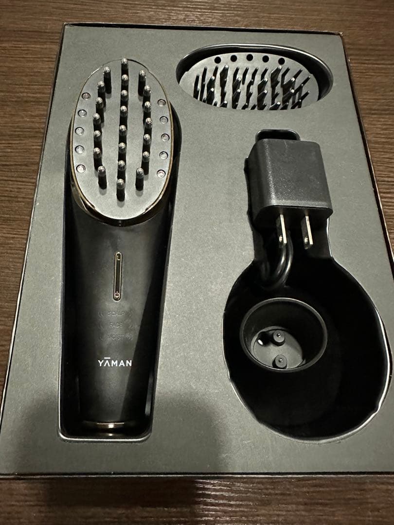 YAMAN ヴェーダスカルプブラシPSM-110B サロン用 ブラック