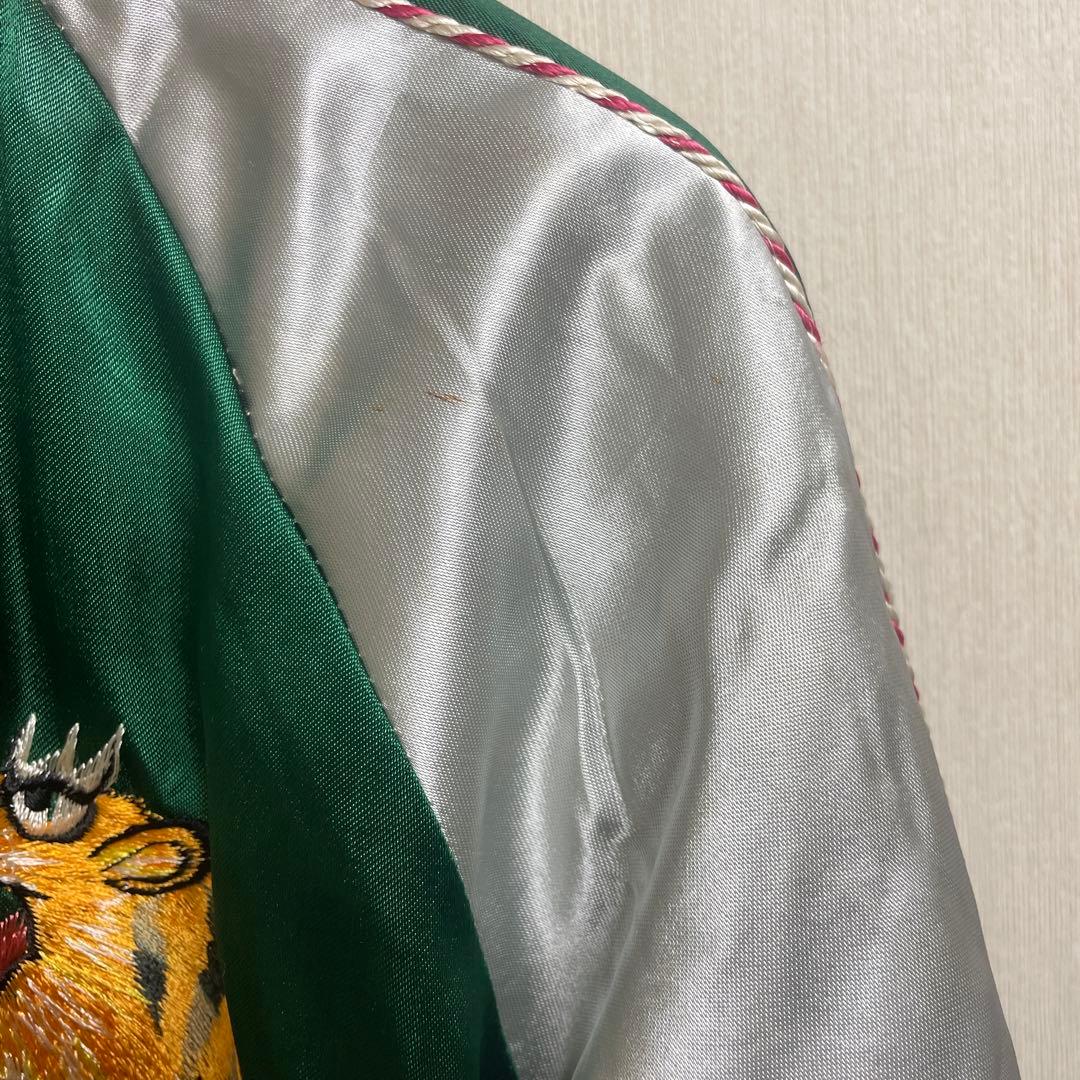 50′s スカジャン　中綿あり　鷹　ジャパンマップ　38度線　M デッドストック