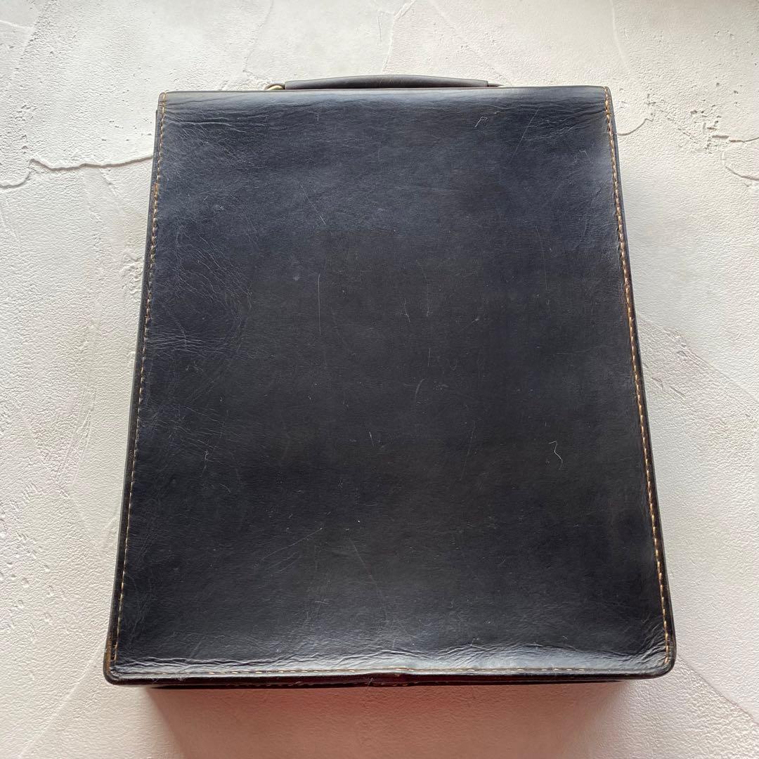 レザー カービング 書類バッグ ビジネスバッグ 手縫い 革細工 レザークラフト