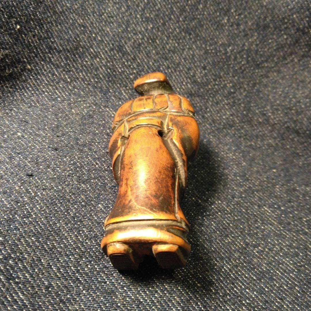 古い　根付け木製 骨董　着物 揚げ物 k