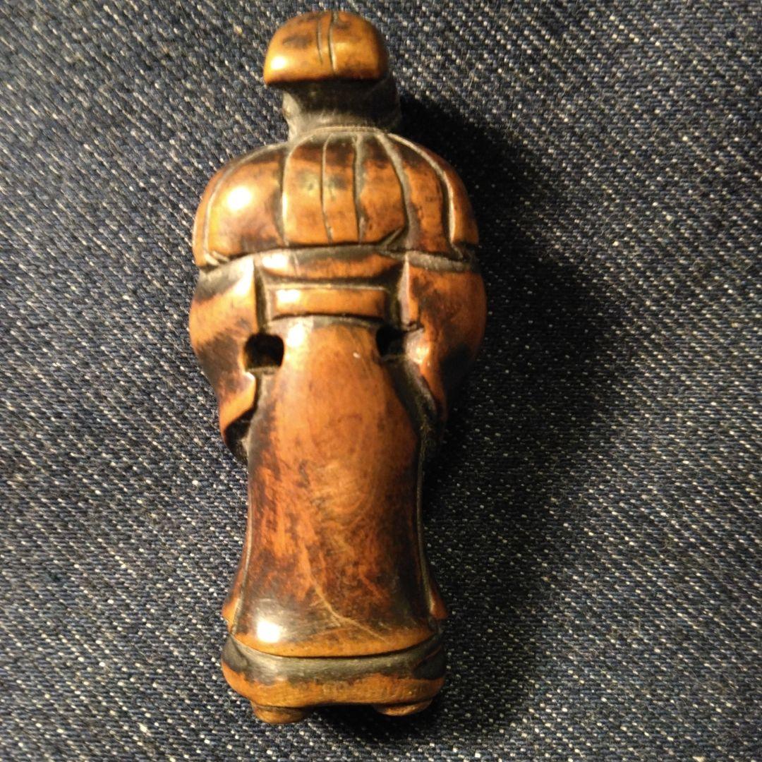 古い　根付け木製 骨董　着物 揚げ物 k