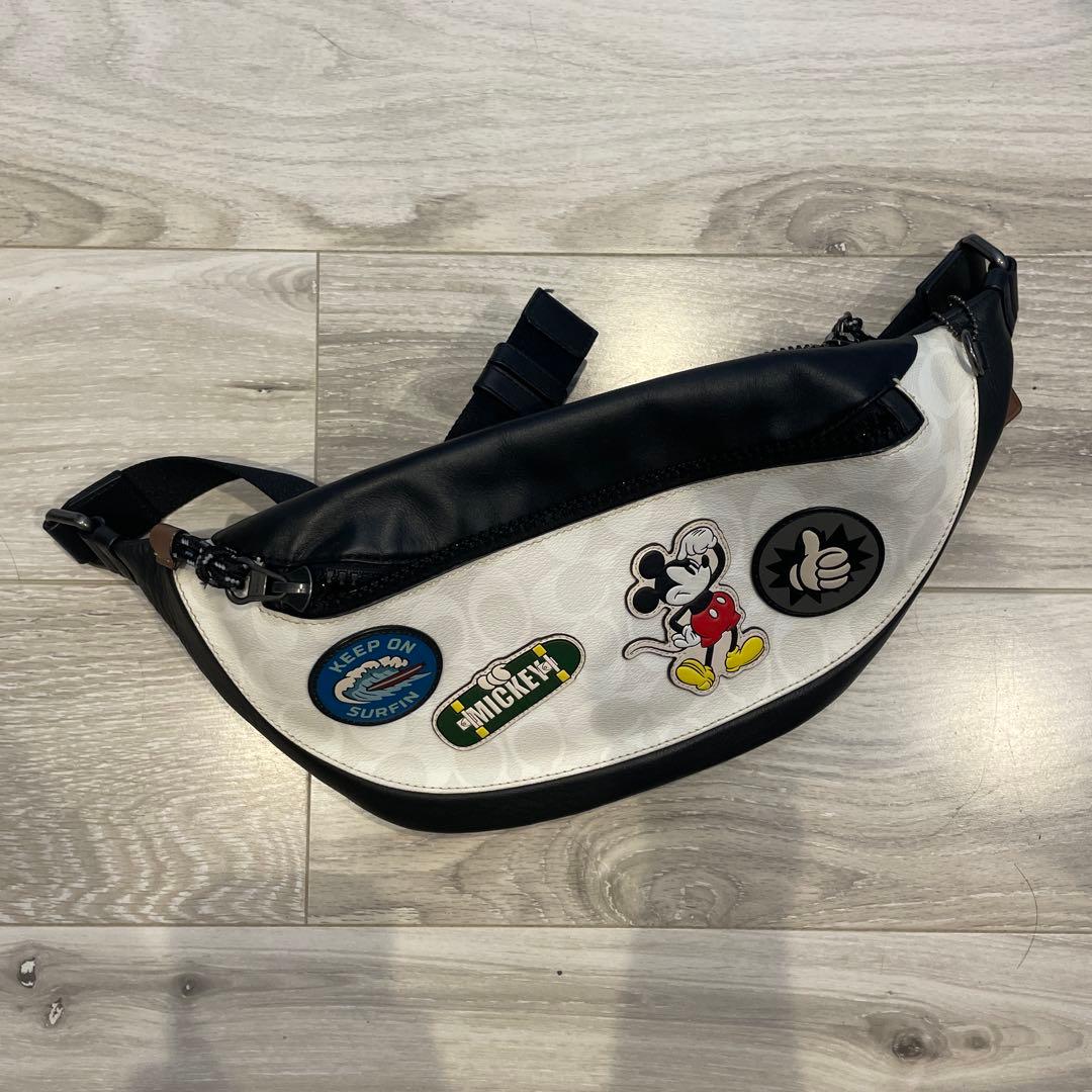【日本限定】COACHミッキー ディズニー ボディバッグ カバン