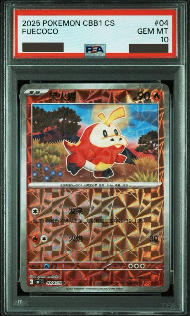 【みぃ】PSA10 ホゲータCBB1 中国 海外 ジェムパック 2枚セット