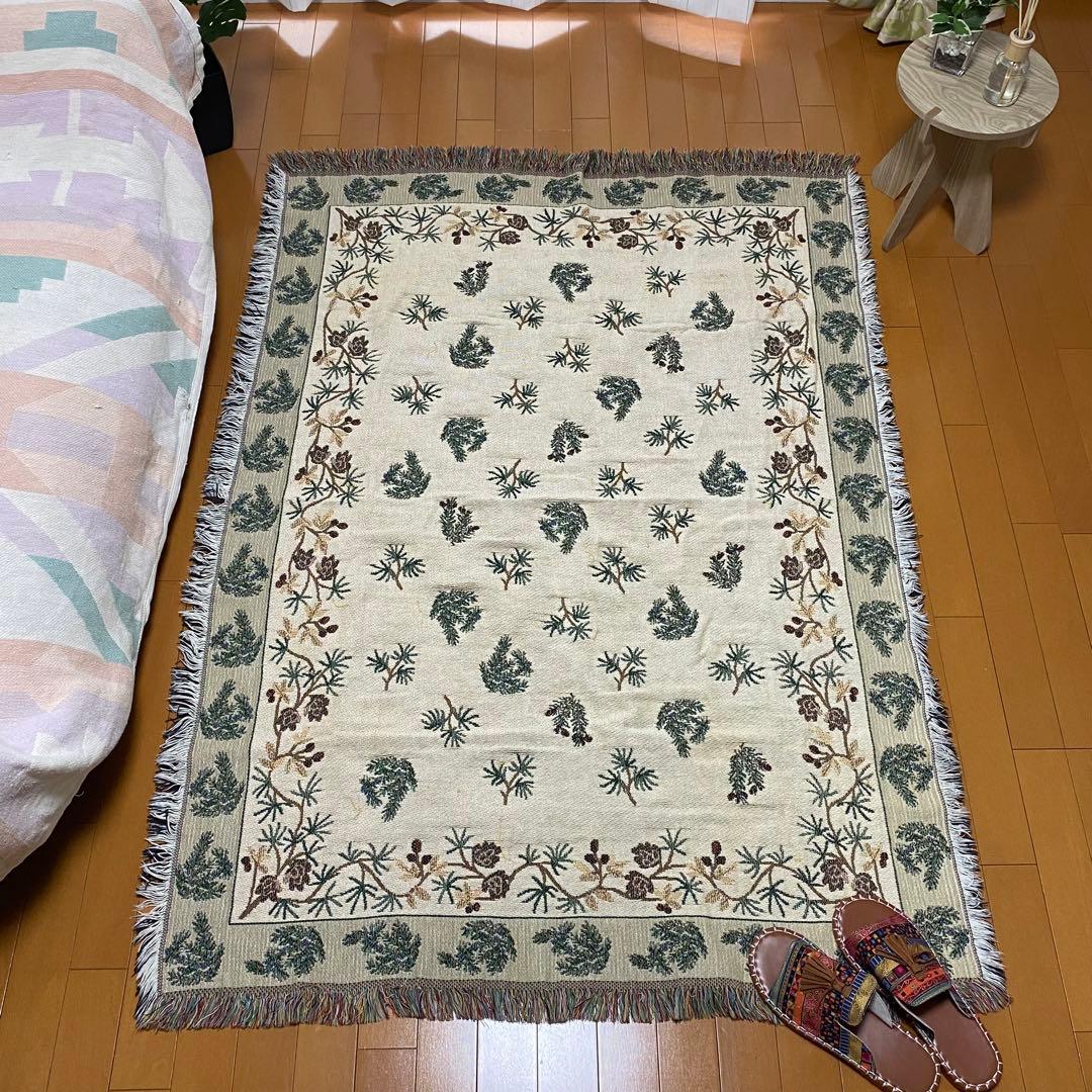 L.L.Bean アメリカ製 ヴィンテージラグマット マルチカバー タペストリー