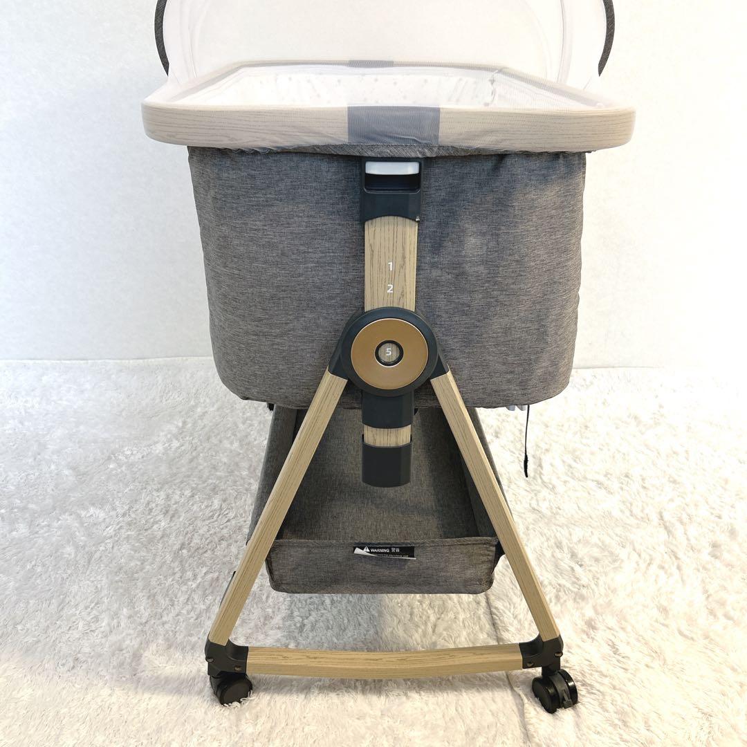 【美品】playkids Maydolly HZDMJ ベビーベッド グレー