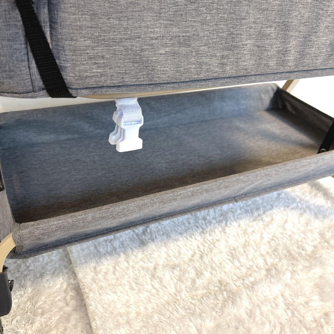 【美品】playkids Maydolly HZDMJ ベビーベッド グレー