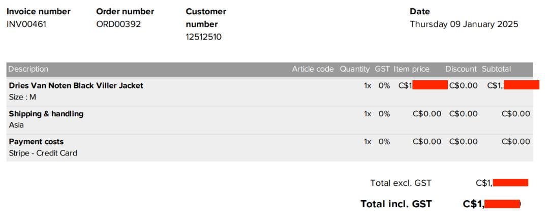 j*y様 Dries Van Noten Viller nylon jacket