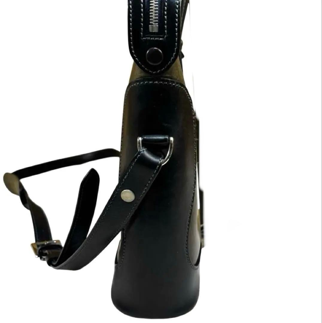 万双　2way ブライドルレザーブリーフケース　ビジネスバッグ　自立　カーキ　黒