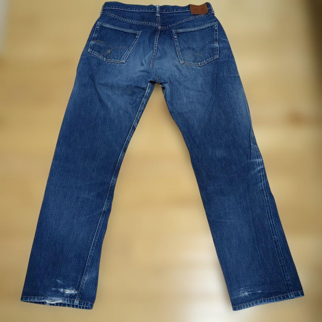 フルカウント 旧モデル 0105 W34ダークブルー ストレートデニム ジーンズ