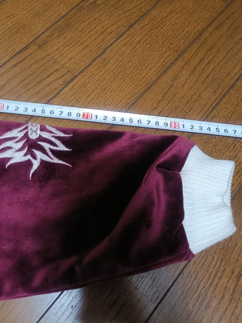 ヒューストン　別珍スカジャン　アラスカ　Lサイズ　ベロア　HOUSTON