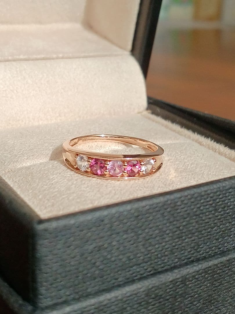 【Hako】ツツミ♡K10♡サファイア♡ガーネット♡モルガナイト♡証明書付