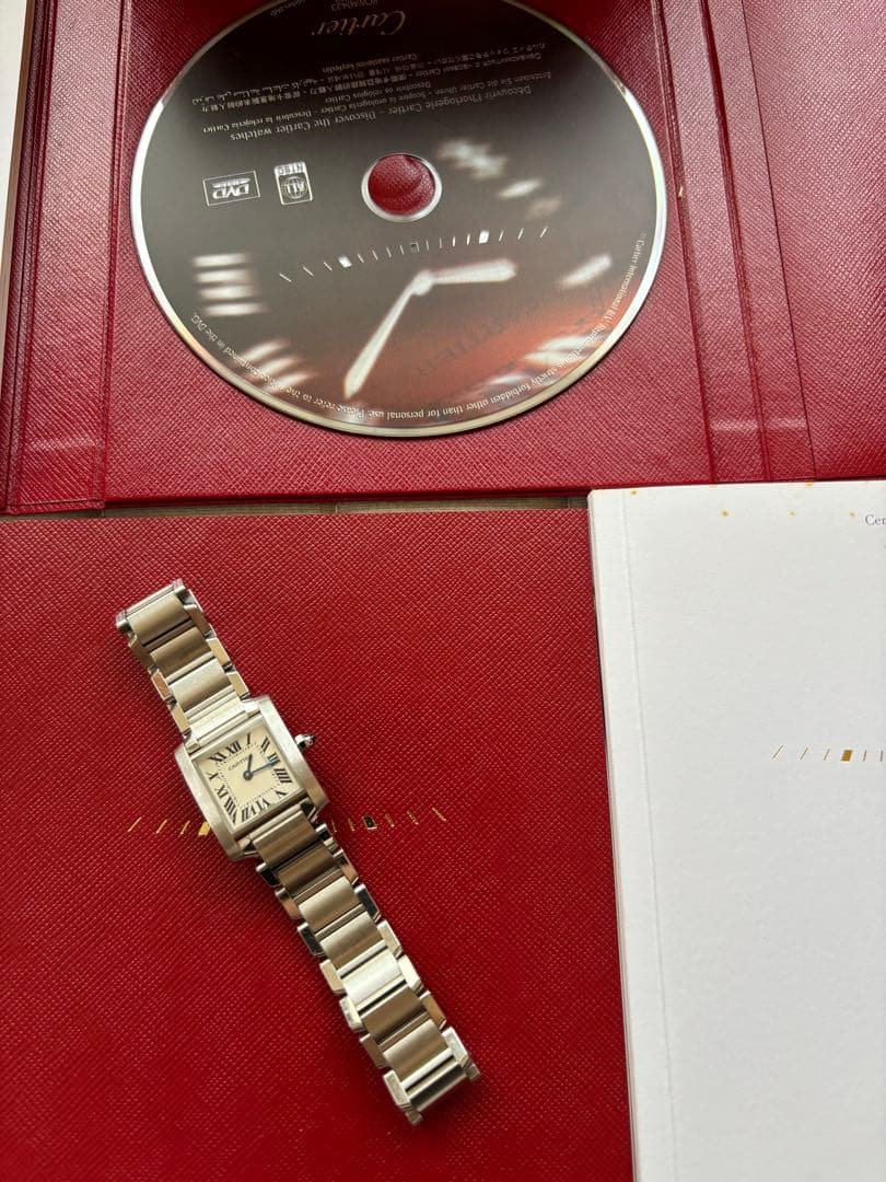 カルティエ Cartier タンクフランセーズSM レディース 腕時計